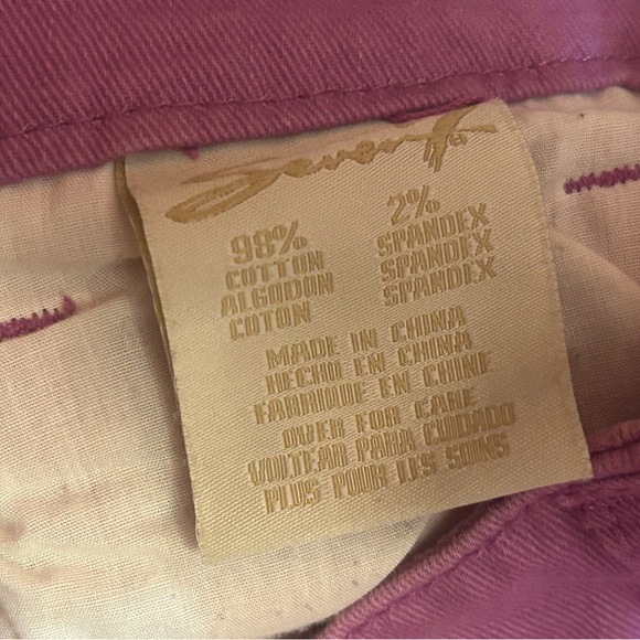 Seven7 cropped pink capri jeans size 14 - Picture 4 of 6
